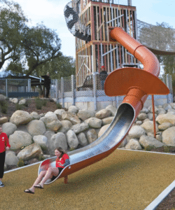 custom architectural stainless steel slide
