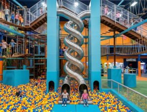 giant custom spiral tunnel slides
